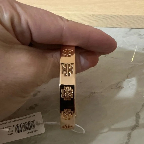 Tory Burch Rose Gold Pierce Cuff Bracelet (NWTs) - Picture 5 of 6